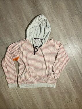 💜3/$25💜 Roxy Hoodie - Orange Striped - XL
